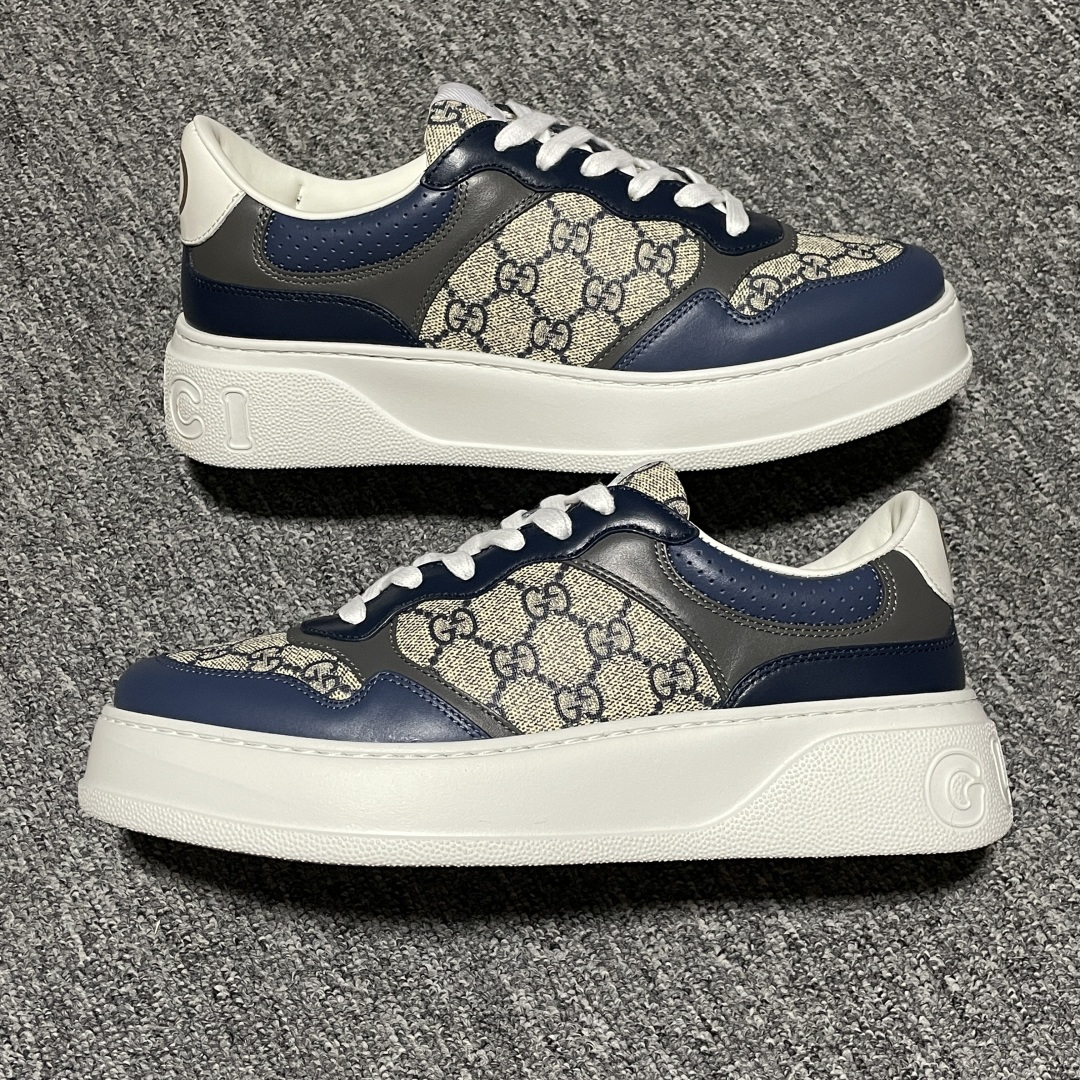 图片[5]-纯原 Gucci 古驰 Chunky 饼干鞋 全新订单出货 购入原版开发 平台高端零售 海外充Z专供品质 皮料、面料按原鞋标准定制 独立磨具，区别市面流通版本，配全新专柜包装，出厂即经过严格QC质检，细节、品控到位 完全遵循原版工艺打造 尺码：40 41 42 43 44 45-选品中心