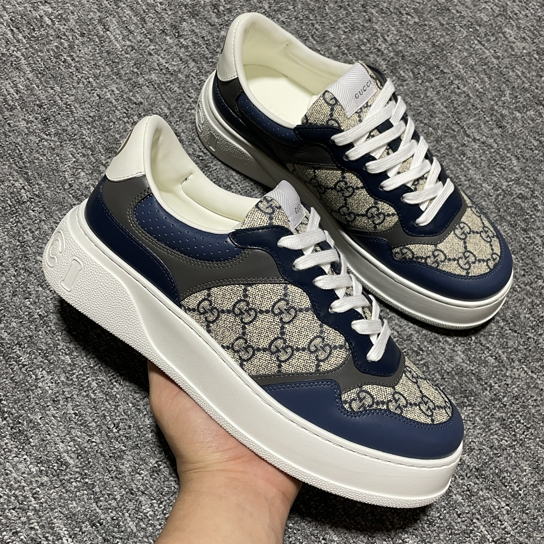 图片[6]-纯原 Gucci 古驰 Chunky 饼干鞋 全新订单出货 购入原版开发 平台高端零售 海外充Z专供品质 皮料、面料按原鞋标准定制 独立磨具，区别市面流通版本，配全新专柜包装，出厂即经过严格QC质检，细节、品控到位 完全遵循原版工艺打造 尺码：40 41 42 43 44 45-选品中心