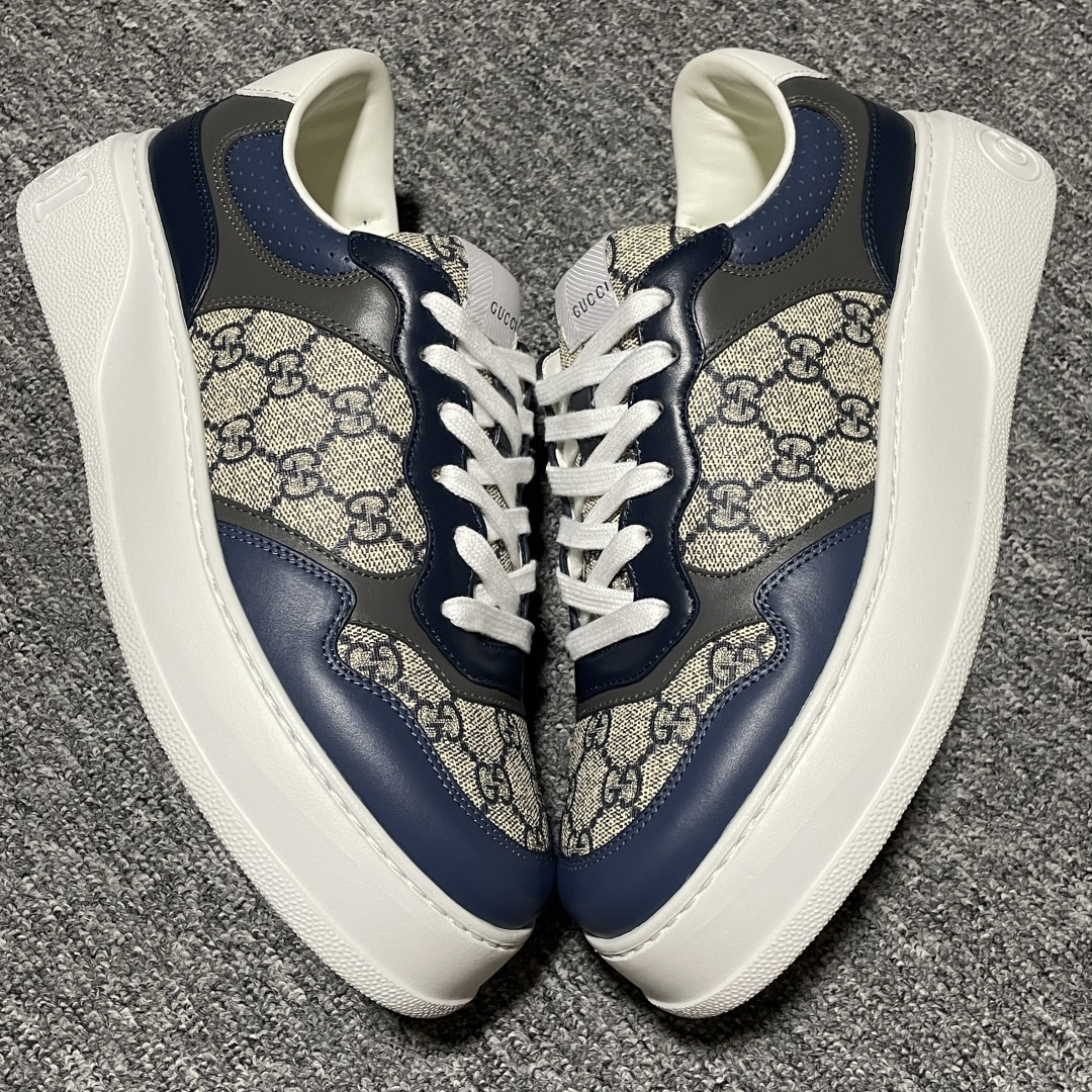 图片[12]-纯原 Gucci 古驰 Chunky 饼干鞋 全新订单出货 购入原版开发 平台高端零售 海外充Z专供品质 皮料、面料按原鞋标准定制 独立磨具，区别市面流通版本，配全新专柜包装，出厂即经过严格QC质检，细节、品控到位 完全遵循原版工艺打造 尺码：40 41 42 43 44 45-选品中心