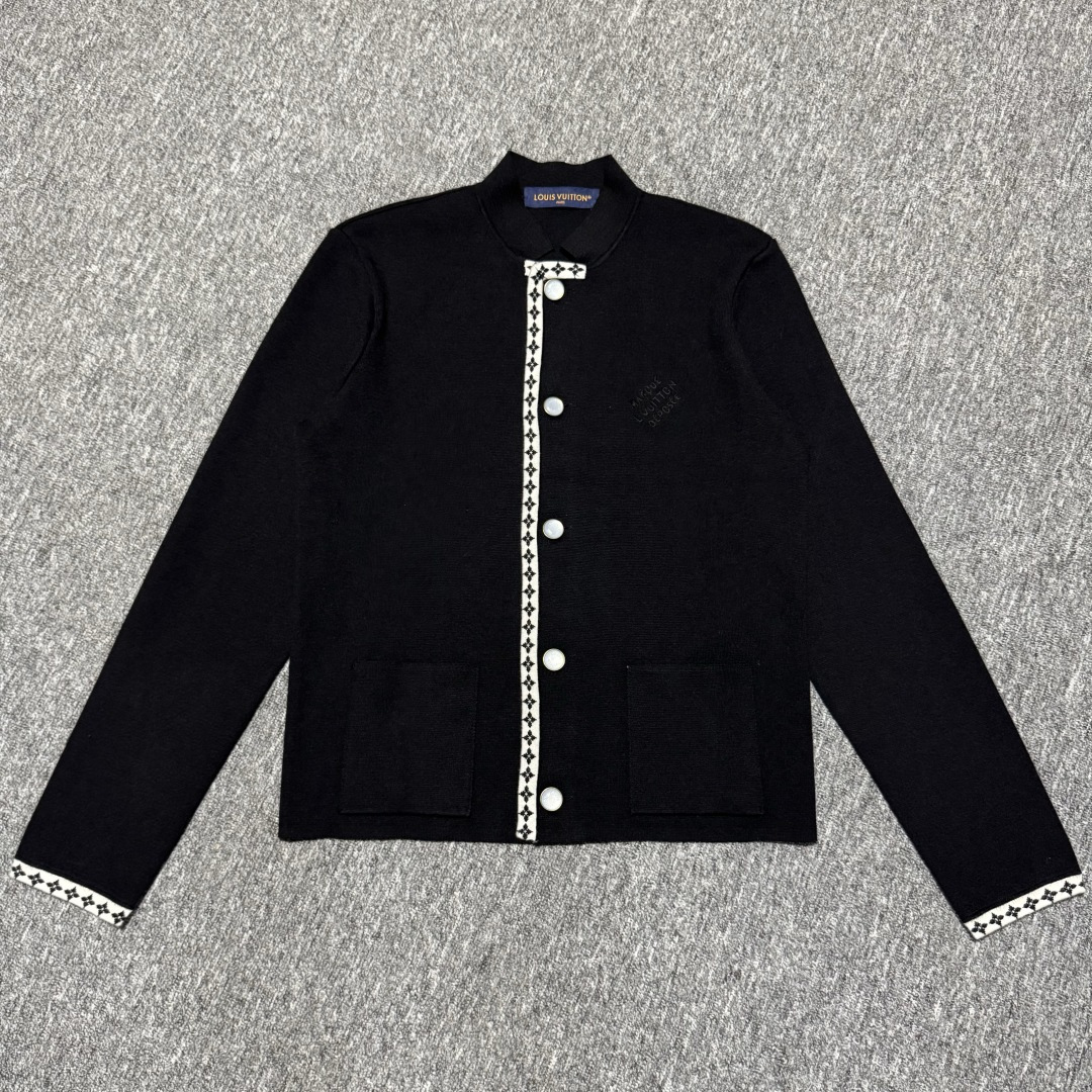 S# LV 学院风 羊毛针织毛衣外套 高端零售专供 真正原版开发 品质保证 100%放心出街 尺码：S M L XL-选品中心