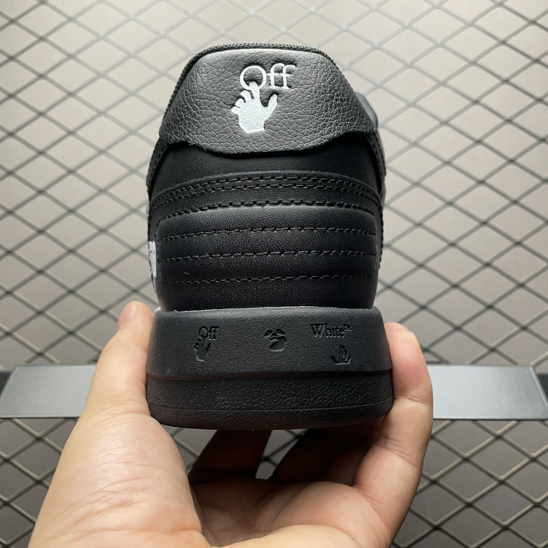 图片[2]-Off-White Out of Office 低帮复古休闲鞋 该款运动鞋单品有皮质制成饰有品牌标志性 Zip Tie束线带吊牌牌，侧面饰有Arrows图案，展现出品牌对街头风格的偏爱 尺码：36 37 38 39 40 41 42 43 44 45 46 47-选品中心