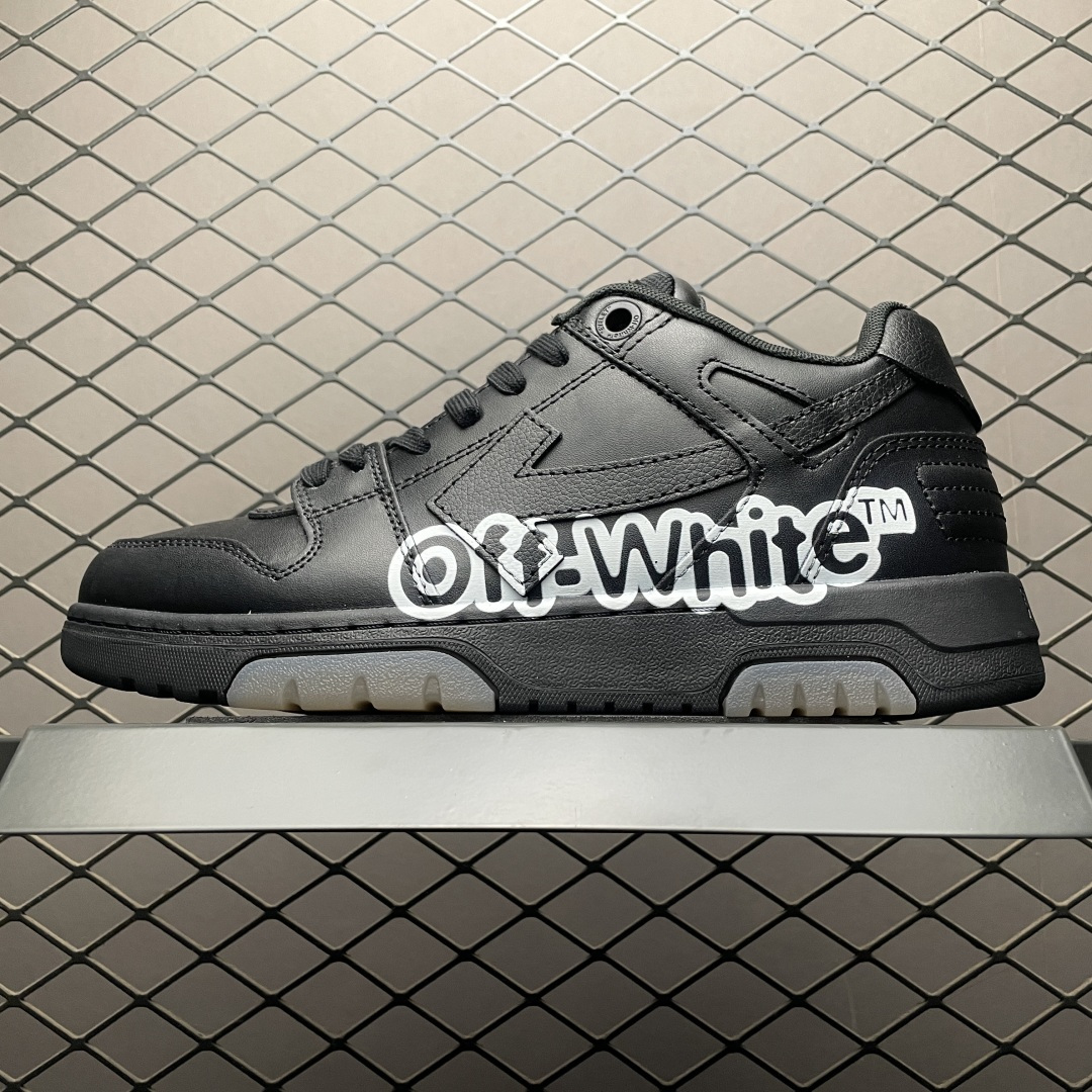 Off-White Out of Office 低帮复古休闲鞋 该款运动鞋单品有皮质制成饰有品牌标志性 Zip Tie束线带吊牌牌，侧面饰有Arrows图案，展现出品牌对街头风格的偏爱 尺码：36 37 38 39 40 41 42 43 44 45 46 47-选品中心