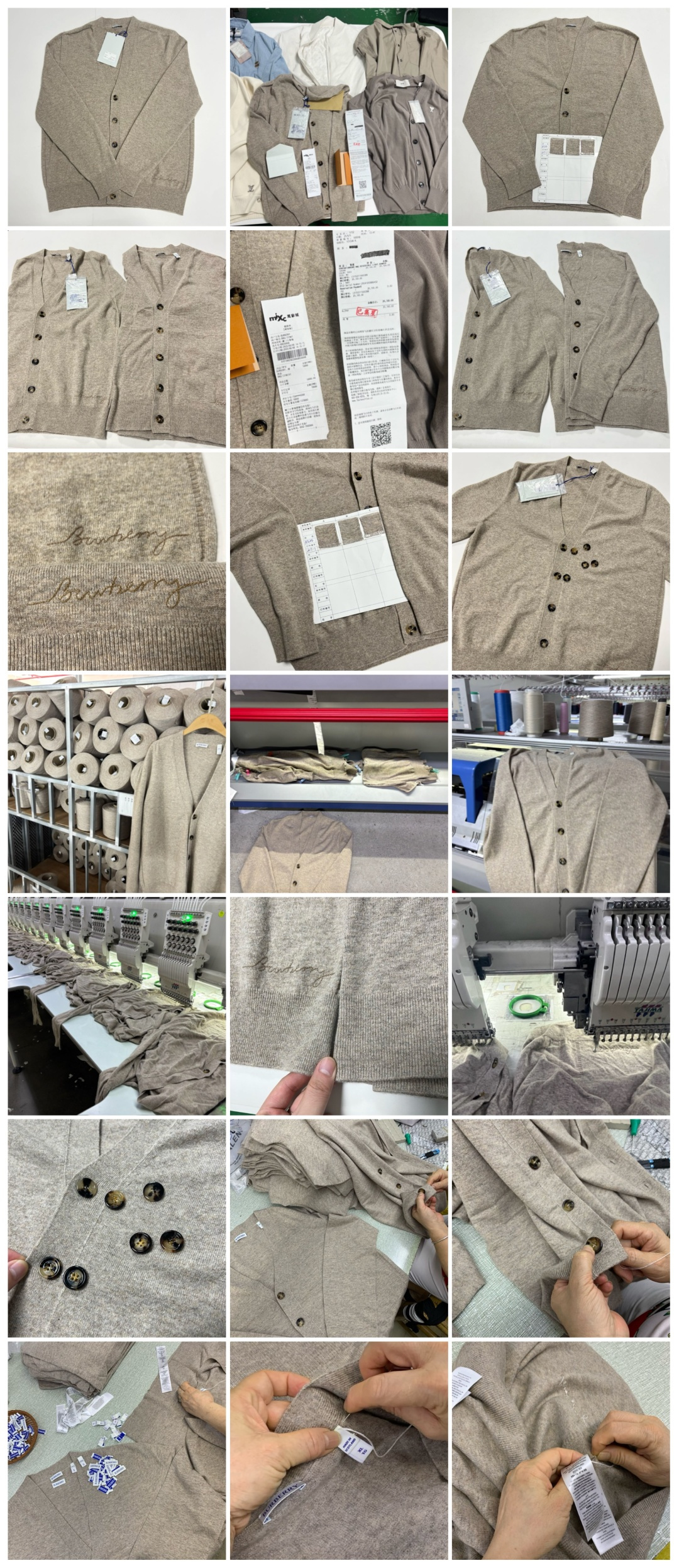 图片[7]-S# BBR 巴宝莉 下摆签名款 老钱风 羊绒开衫毛衣 真正原版购回开发打版 高端零售专供 品质保证 100%放心出街 尺码：S M L XL-选品中心