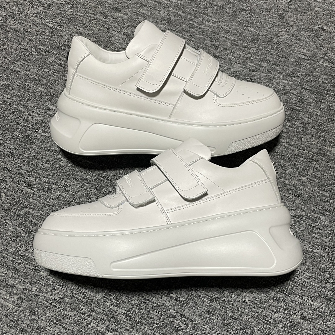 图片[8]-海淘专供版 Acne Studios 魔术贴 低帮休闲小白鞋 欧阳娜娜 赵露思 宋佳 杨超越 宋佳同款 高端零售 外贸充正专供 原版购入开发 正确奶香大底 正确全鞋身采用进口头层皮 请注意区分市面通货材 尺码：35 36 37 38 39 40-选品中心