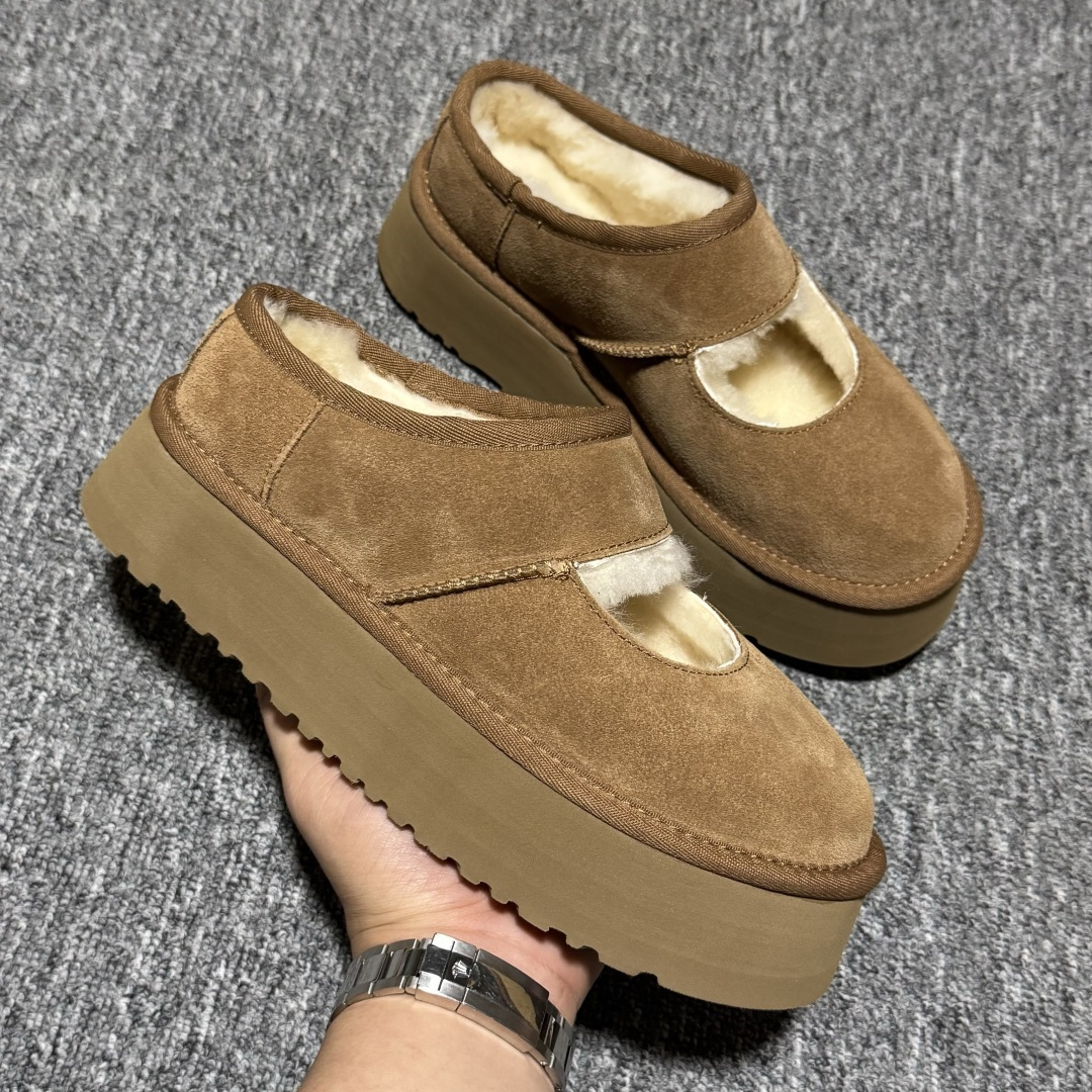 图片[6]-平台外贸专供 UGG Bea Mary Jane 玛丽珍 女子雪地靴 1167612 十年品牌制鞋代工厂生产线出品 注重每一处细节 隆丰A级真羊皮毛一体 完全遵循ZP工艺流程打造 尺码：35 36 37 38 39 40-选品中心