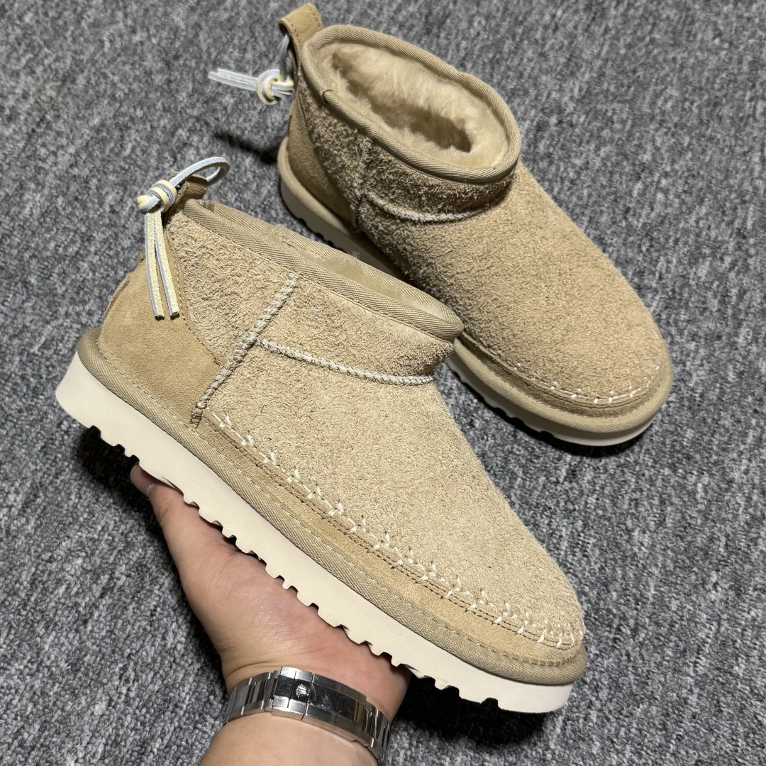 图片[6]-平台外贸专供 UGG Ultra Mini Biarritz 女子雪地靴 1171538 十年品牌制鞋代工厂生产线出品 注重每一处细节 隆丰A级真羊皮毛一体 完全遵循ZP工艺流程打造 尺码：35 36 37 38 39 40-选品中心
