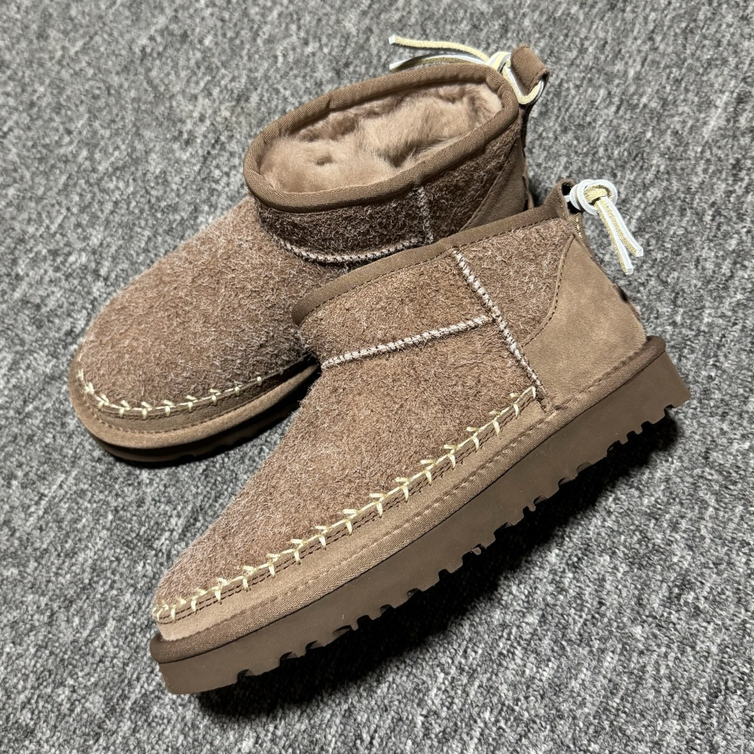 图片[4]-平台外贸专供 UGG Ultra Mini Biarritz 女子雪地靴 1171538 十年品牌制鞋代工厂生产线出品 注重每一处细节 隆丰A级真羊皮毛一体 完全遵循ZP工艺流程打造 尺码：35 36 37 38 39 40-选品中心