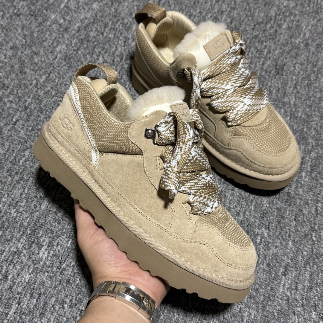 图片[6]-【中性款】 平台外贸专供 UGG Lowmel 梅尔 粗鞋带款 中性雪地靴 面包鞋 1144032 十年品牌制鞋代工厂生产线出品 注重每一处细节 隆丰A级真羊皮毛一体 完全遵循ZP工艺流程打造 内增灰色加粗鞋带一副 售后需配件完整 尺码：35 36 37 38 39 40 41 42 43 44 45 多版本供应 注意区分品质-选品中心