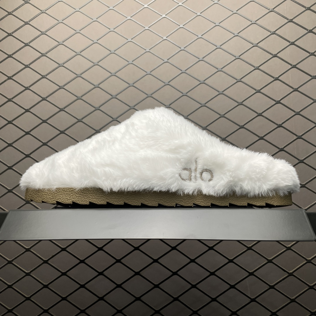 Alo Yoga Recovery Slipper 冬季加绒慕勒拖鞋 半拖 尺码：36-45-选品中心