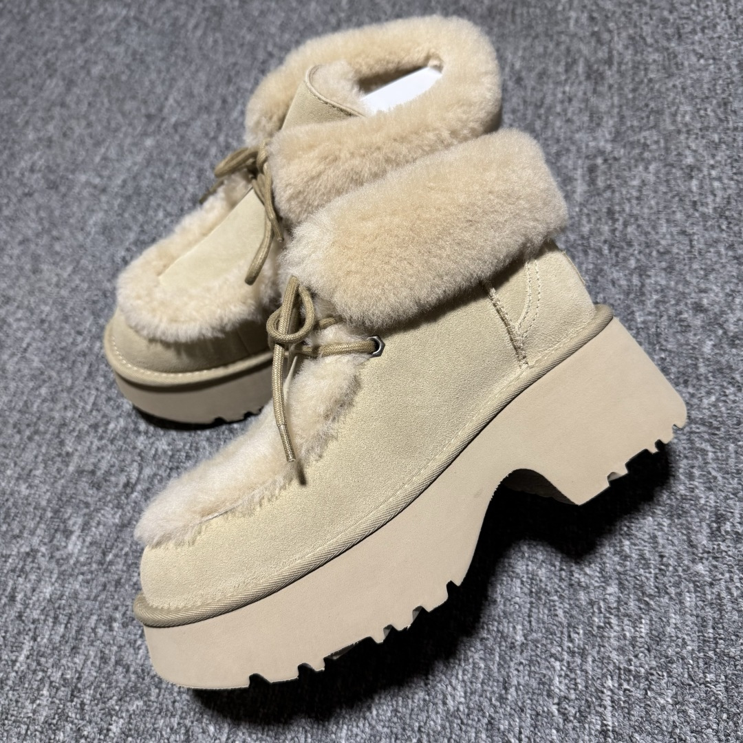 图片[4]-平台外贸专供 UGG Esmee 女子雪地靴 1171532 十年品牌制鞋代工厂生产线出品 注重每一处细节 隆丰A级真羊皮毛一体 完全遵循ZP工艺流程打造 尺码：35 36 37 38 39 40-选品中心