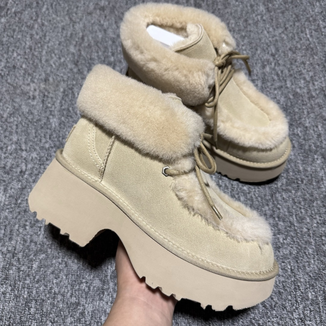 图片[6]-平台外贸专供 UGG Esmee 女子雪地靴 1171532 十年品牌制鞋代工厂生产线出品 注重每一处细节 隆丰A级真羊皮毛一体 完全遵循ZP工艺流程打造 尺码：35 36 37 38 39 40-选品中心