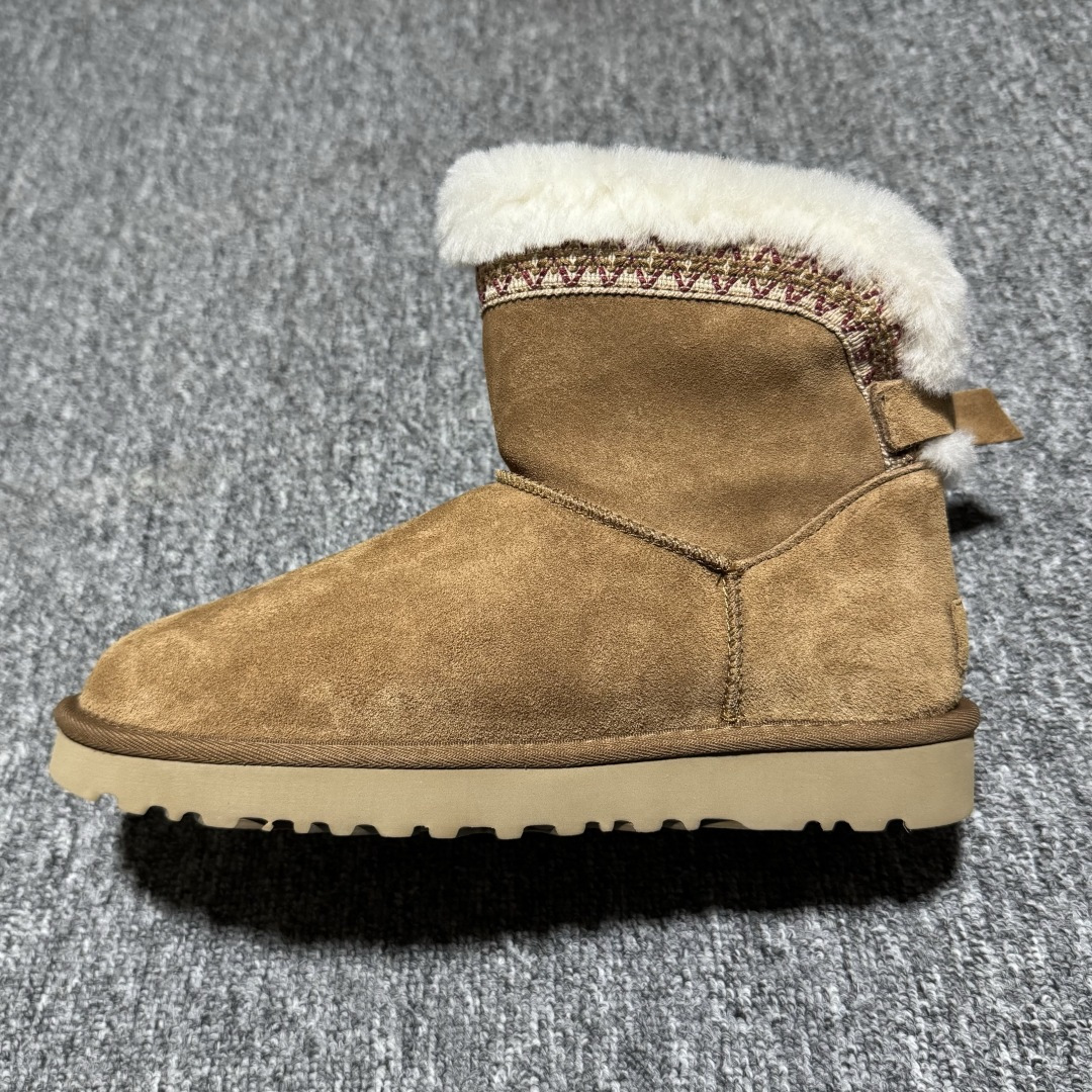 图片[5]-平台外贸专供 UGG Novelty 女子雪地靴 1174517 十年品牌制鞋代工厂生产线出品 注重每一处细节 隆丰A级真羊皮毛一体 完全遵循ZP工艺流程打造 尺码：35 36 37 38 39 40-选品中心