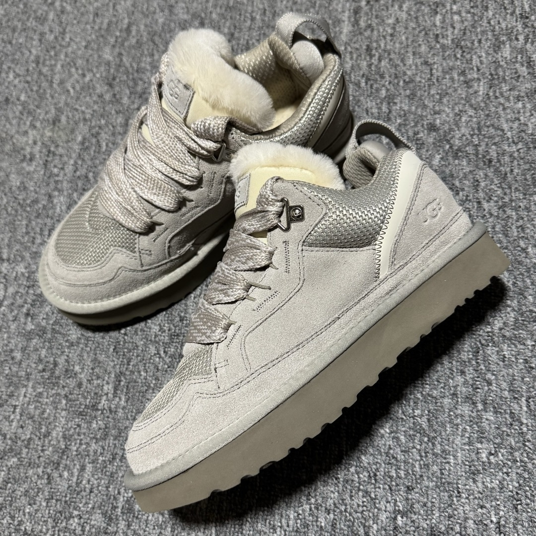 图片[4]-【中性款】 平台外贸专供 UGG Lowmel 梅尔 粗鞋带款 中性雪地靴 面包鞋 1144032 十年品牌制鞋代工厂生产线出品 注重每一处细节 隆丰A级真羊皮毛一体 完全遵循ZP工艺流程打造 内增灰色加粗鞋带一副 售后需配件完整 尺码：35 36 37 38 39 40 41 42 43 44 45 多版本供应 注意区分品质-选品中心