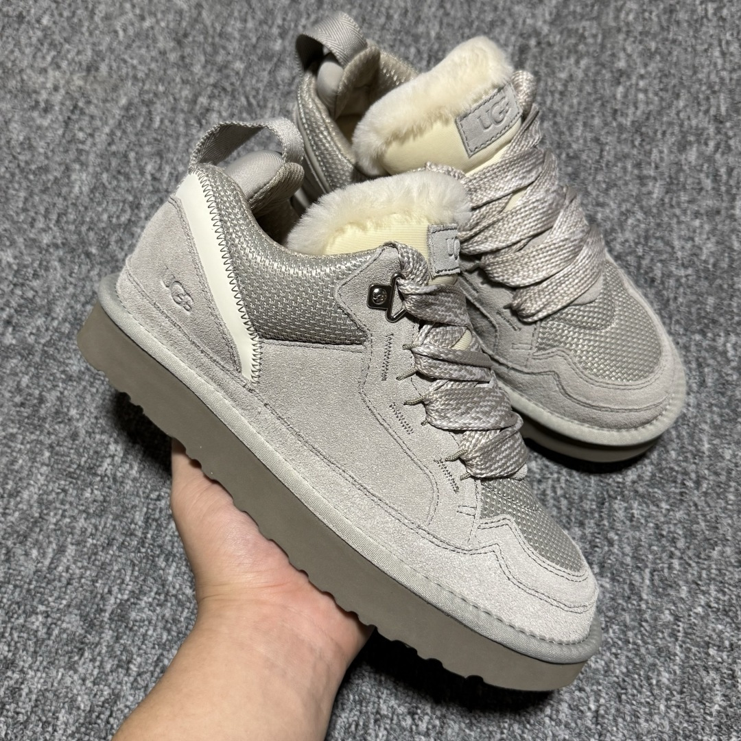 图片[6]-【中性款】 平台外贸专供 UGG Lowmel 梅尔 粗鞋带款 中性雪地靴 面包鞋 1144032 十年品牌制鞋代工厂生产线出品 注重每一处细节 隆丰A级真羊皮毛一体 完全遵循ZP工艺流程打造 内增灰色加粗鞋带一副 售后需配件完整 尺码：35 36 37 38 39 40 41 42 43 44 45 多版本供应 注意区分品质-选品中心