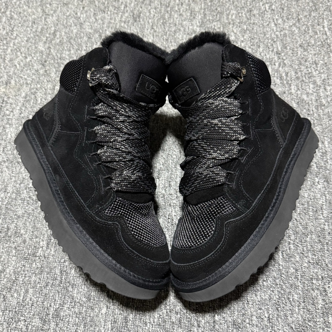 图片[2]-平台外贸专供 UGG Highmel 梅尔 粗鞋带款 高帮雪地靴 面包鞋 1145390 十年品牌制鞋代工厂生产线出品 注重每一处细节 隆丰A级真羊皮毛一体 完全遵循ZP工艺流程打造 尺码：35 36 37 38 39 40 41-选品中心