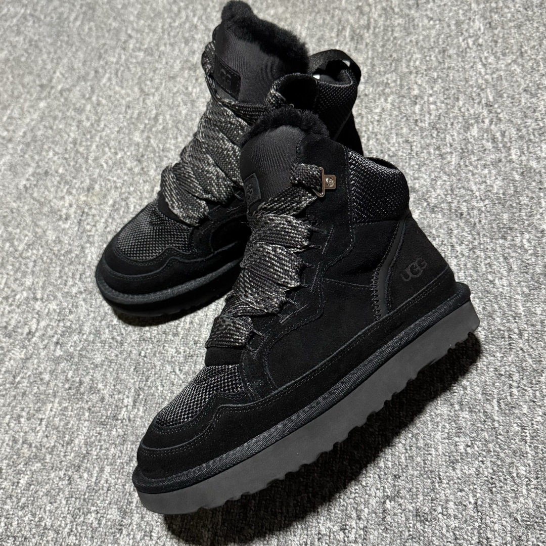 图片[4]-平台外贸专供 UGG Highmel 梅尔 粗鞋带款 高帮雪地靴 面包鞋 1145390 十年品牌制鞋代工厂生产线出品 注重每一处细节 隆丰A级真羊皮毛一体 完全遵循ZP工艺流程打造 尺码：35 36 37 38 39 40 41-选品中心