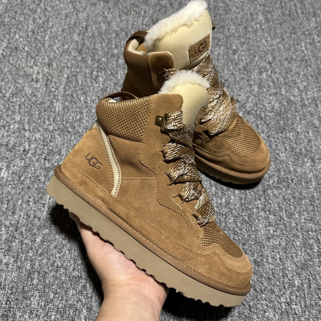 图片[6]-平台外贸专供 UGG Highmel 梅尔 粗鞋带款 高帮雪地靴 面包鞋 1145390 十年品牌制鞋代工厂生产线出品 注重每一处细节 隆丰A级真羊皮毛一体 完全遵循ZP工艺流程打造 尺码：35 36 37 38 39 40 41-选品中心