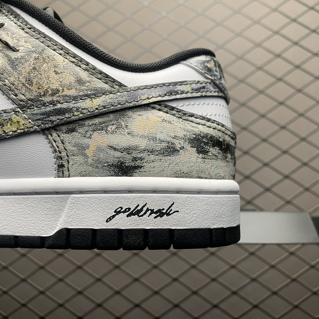 图片[4]-NK Dunk Low 客制款 低帮休闲板鞋 HF5441-100 尺码：40 40.5 41 42 42.5 43 44 44.5 45 46-选品中心