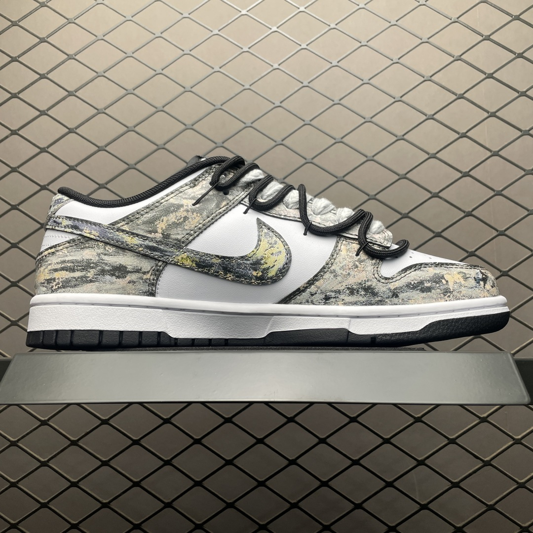 图片[3]-NK Dunk Low 客制款 低帮休闲板鞋 HF5441-100 尺码：40 40.5 41 42 42.5 43 44 44.5 45 46-选品中心