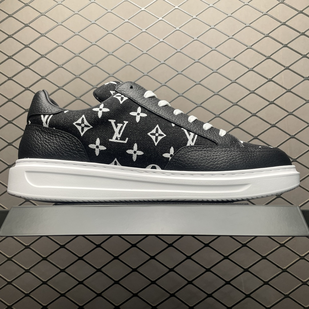 图片[3]-Louis Vuitton LV 路易威登 Beverly Hills 低帮休闲板鞋 海淘代购同渠道品质 高端零售 外贸充正专供 原版购入开发 ZP级全套包装 完美楦型 正确卡色 大底TPU 质感媲美原版 细节与原版一致 请注意区分市面通货材 尺码：38 39 40 41 42 43 44 45 46-选品中心