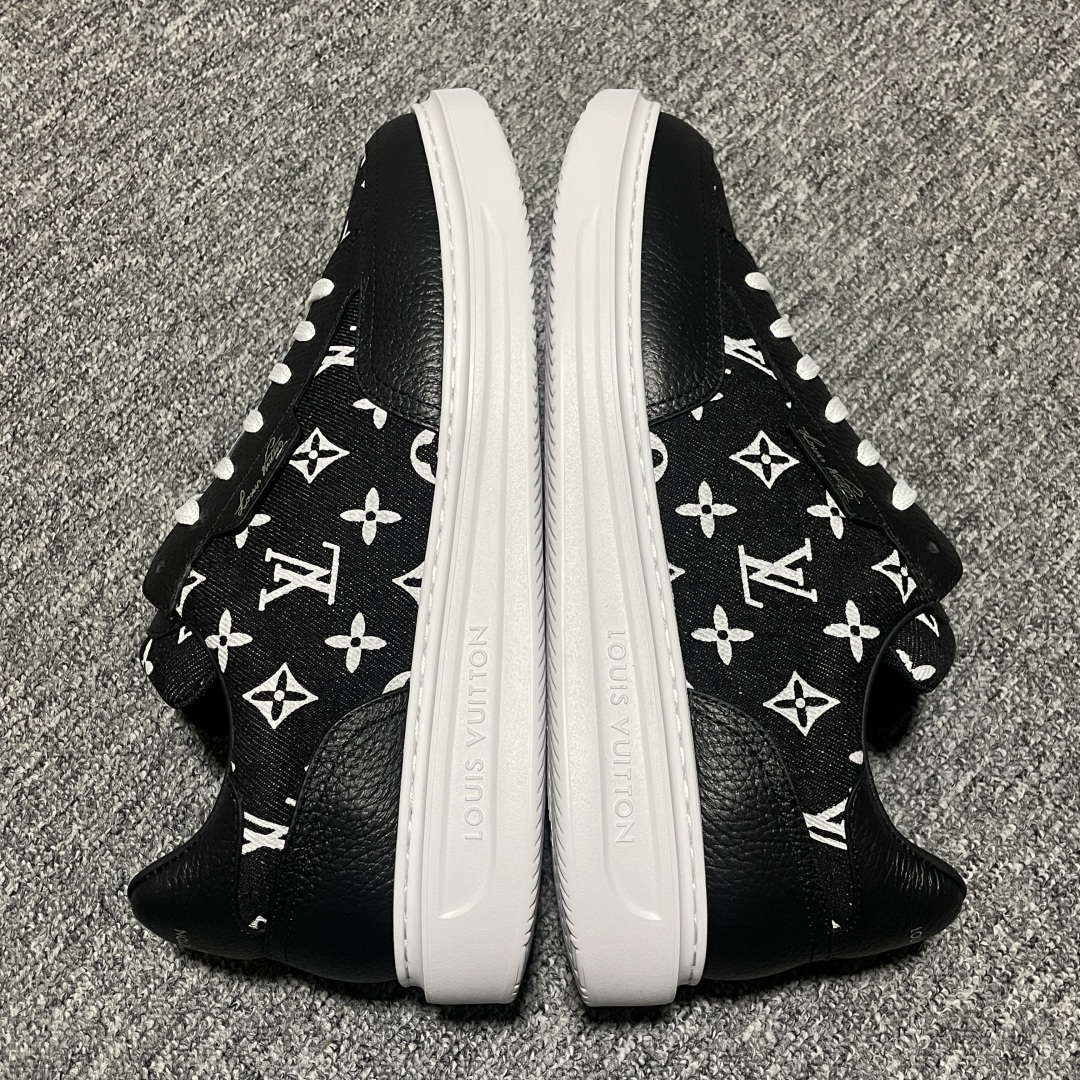 图片[2]-Louis Vuitton LV 路易威登 Beverly Hills 低帮休闲板鞋 海淘代购同渠道品质 高端零售 外贸充正专供 原版购入开发 ZP级全套包装 完美楦型 正确卡色 大底TPU 质感媲美原版 细节与原版一致 请注意区分市面通货材 尺码：38 39 40 41 42 43 44 45 46-选品中心