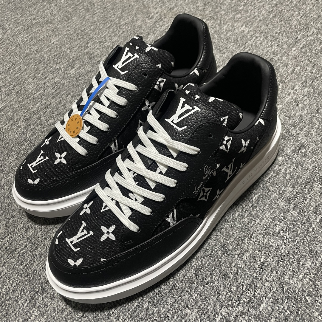 图片[4]-Louis Vuitton LV 路易威登 Beverly Hills 低帮休闲板鞋 海淘代购同渠道品质 高端零售 外贸充正专供 原版购入开发 ZP级全套包装 完美楦型 正确卡色 大底TPU 质感媲美原版 细节与原版一致 请注意区分市面通货材 尺码：38 39 40 41 42 43 44 45 46-选品中心