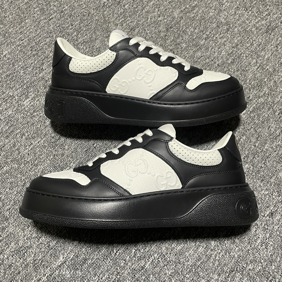 图片[5]-纯原 Gucci 古驰 Chunky 饼干鞋 全新订单出货 购入原版开发 平台高端零售 海外充Z专供品质 皮料、面料按原鞋标准定制 独立磨具，区别市面流通版本，配全新专柜包装，出厂即经过严格QC质检，细节、品控到位 完全遵循原版工艺打造 尺码：35 36 37 38 39 40 41 42 43 44 45-选品中心