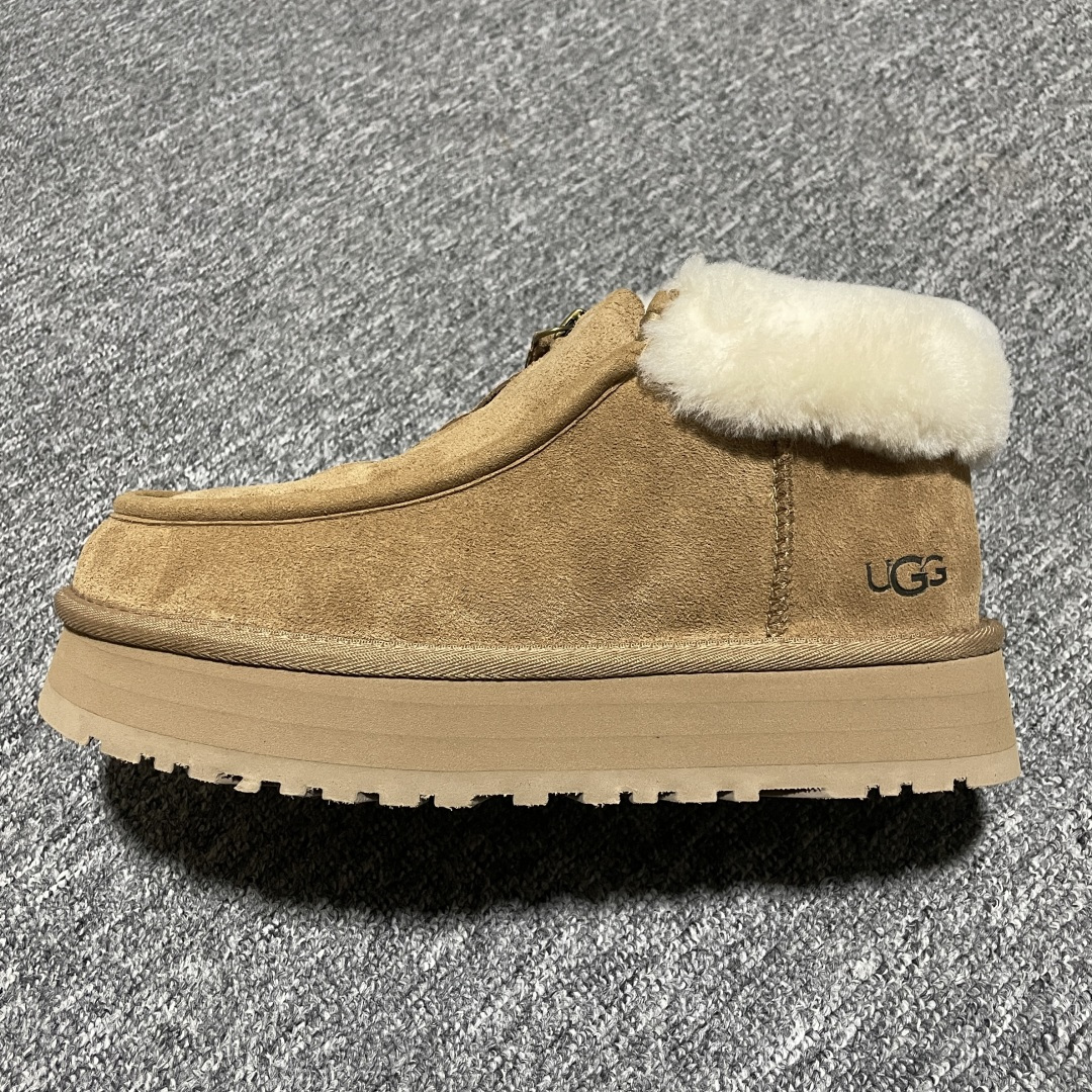 图片[5]-平台外贸专供 UGG Funkette Boot 牛剖层革 方克特 及踝 雪地靴 1122551 十年品牌制鞋代工厂生产线出品 注重每一处细节 隆丰A级真羊皮毛一体 完全遵循ZP工艺流程打造 尺码：35 36 37 38 39 40-选品中心