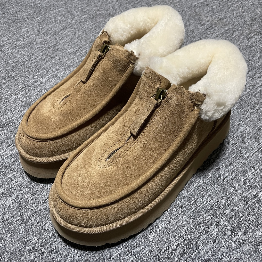 图片[4]-平台外贸专供 UGG Funkette Boot 牛剖层革 方克特 及踝 雪地靴 1122551 十年品牌制鞋代工厂生产线出品 注重每一处细节 隆丰A级真羊皮毛一体 完全遵循ZP工艺流程打造 尺码：35 36 37 38 39 40-选品中心