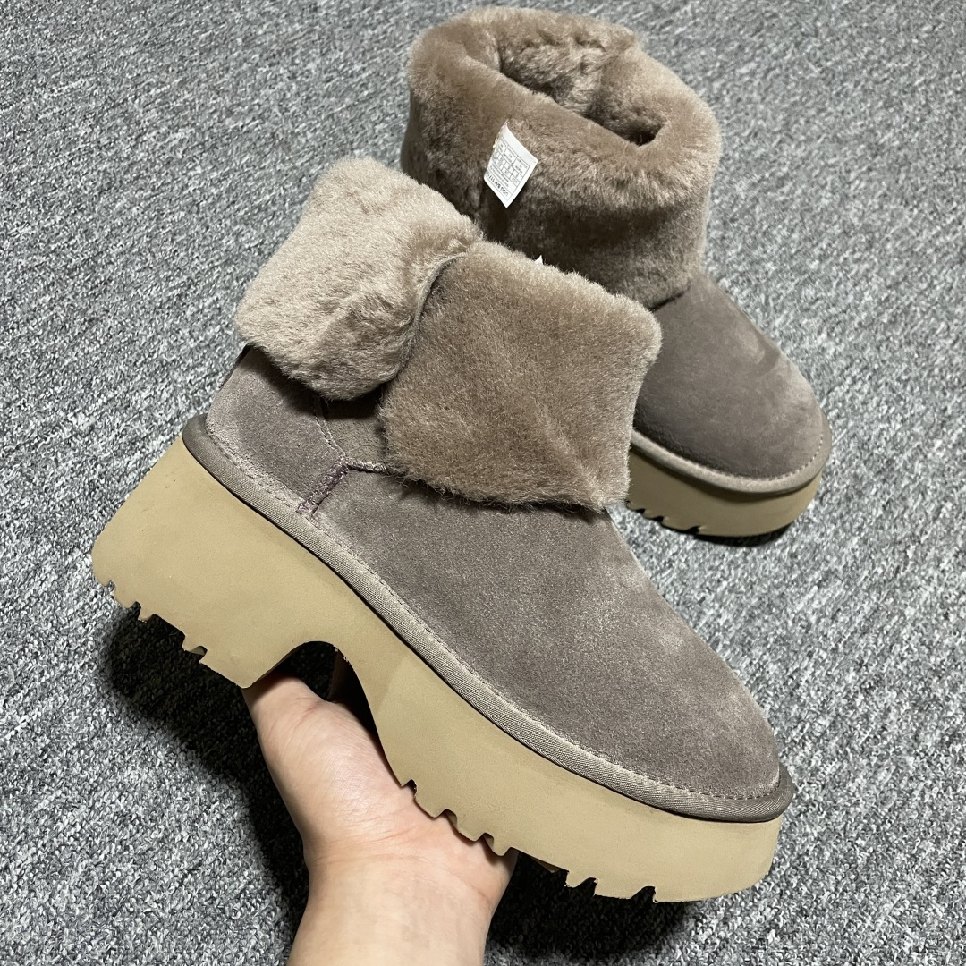 图片[6]-平台外贸专供 UGG 高帮雪地靴 1171533 十年品牌制鞋代工厂生产线出品 注重每一处细节 隆丰A级真羊皮毛一体 完全遵循ZP工艺流程打造 尺码：35 36 37 38 39 40-选品中心