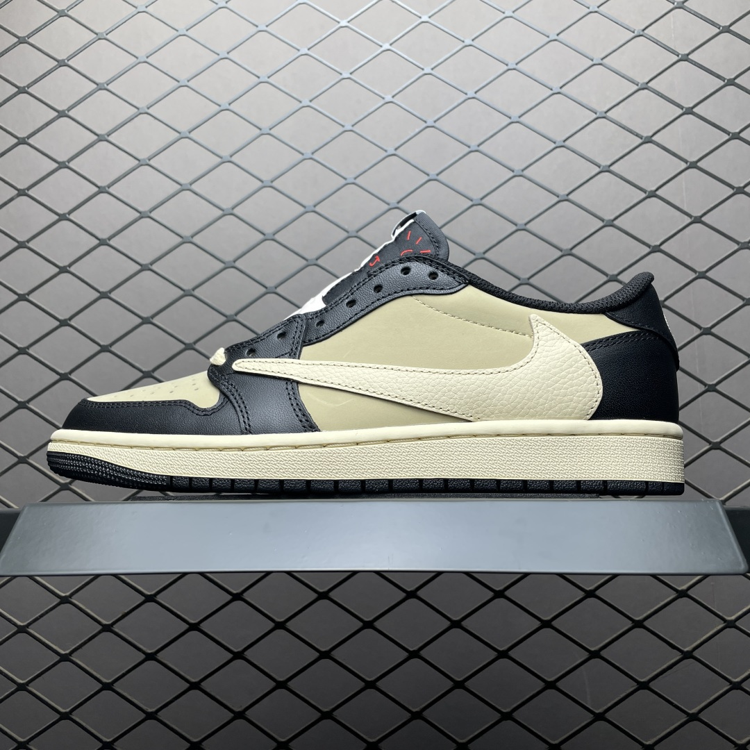 Travis Scott x Air Jordan 1 AJ1乔1低帮倒钩 DM7866-201 大厂代工流水线打造 纯原级既视感 细节随意对比 尺码：40 40.5 41 42 42.5 43 44 44.5 45 46 47.5-选品中心