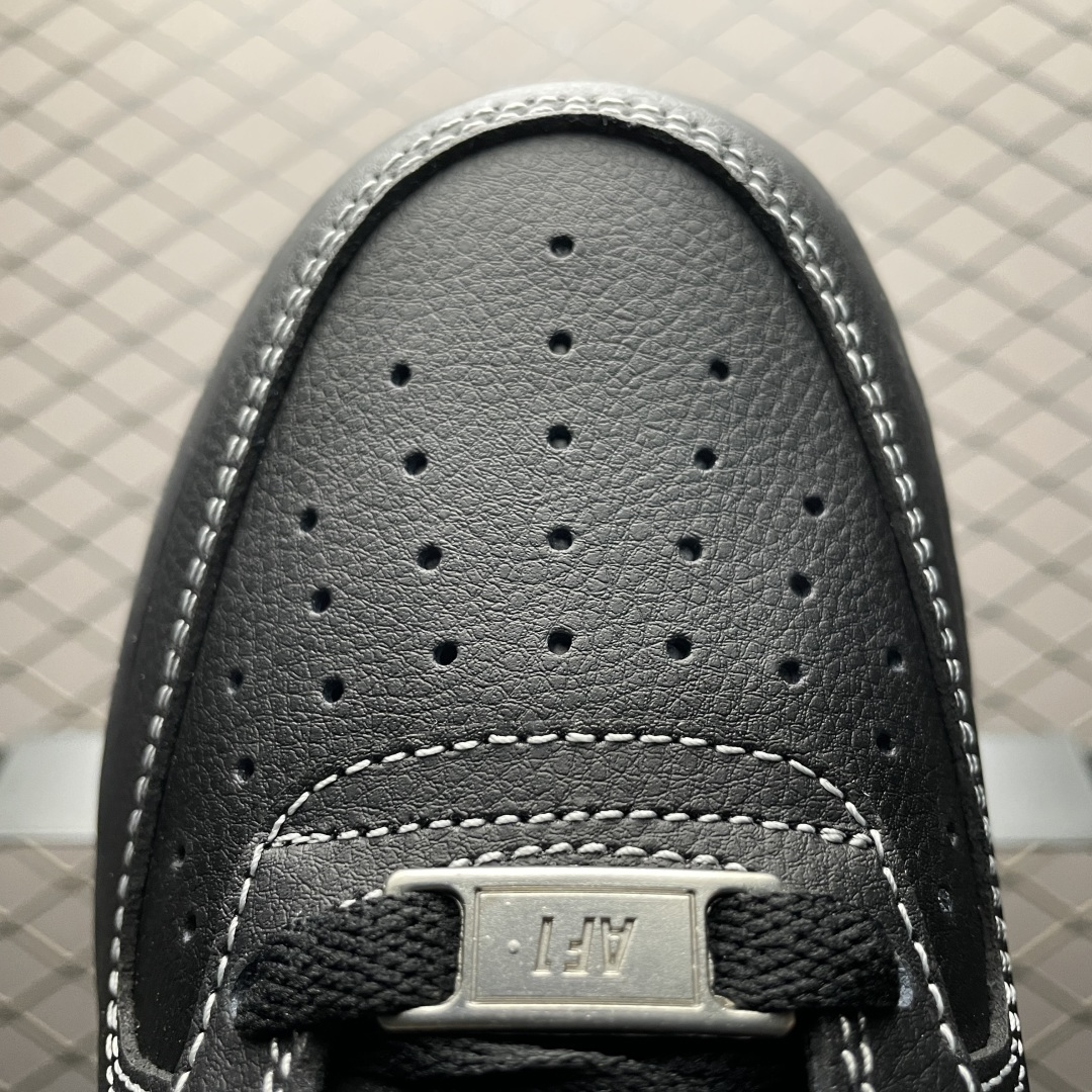 NK Air Force 1 Low 空军一号低帮休闲板鞋 HQ2037-006 原厂冲刀皮料切割干净 