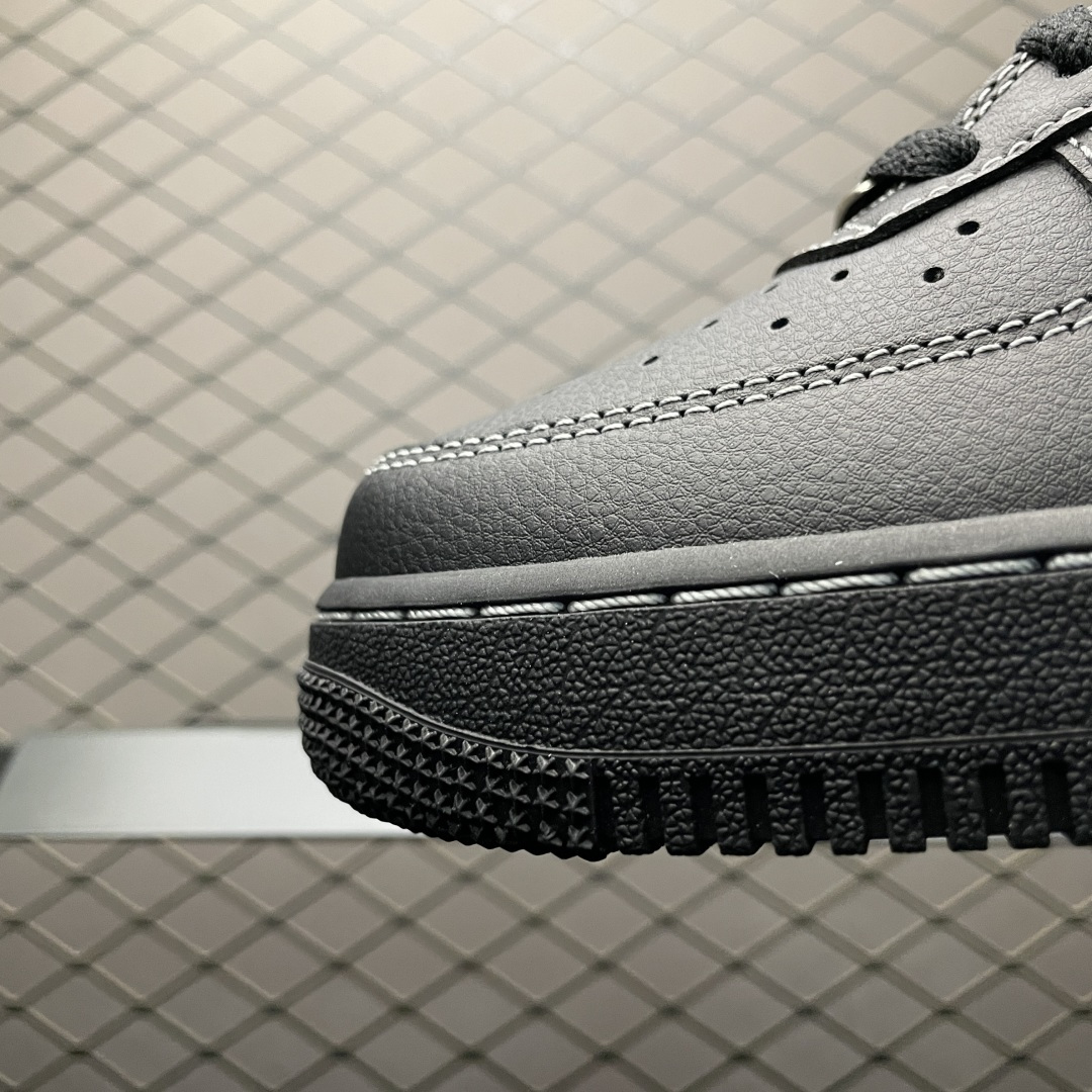 NK Air Force 1 Low 空军一号低帮休闲板鞋 HQ2037-006 原厂冲刀皮料切割干净 