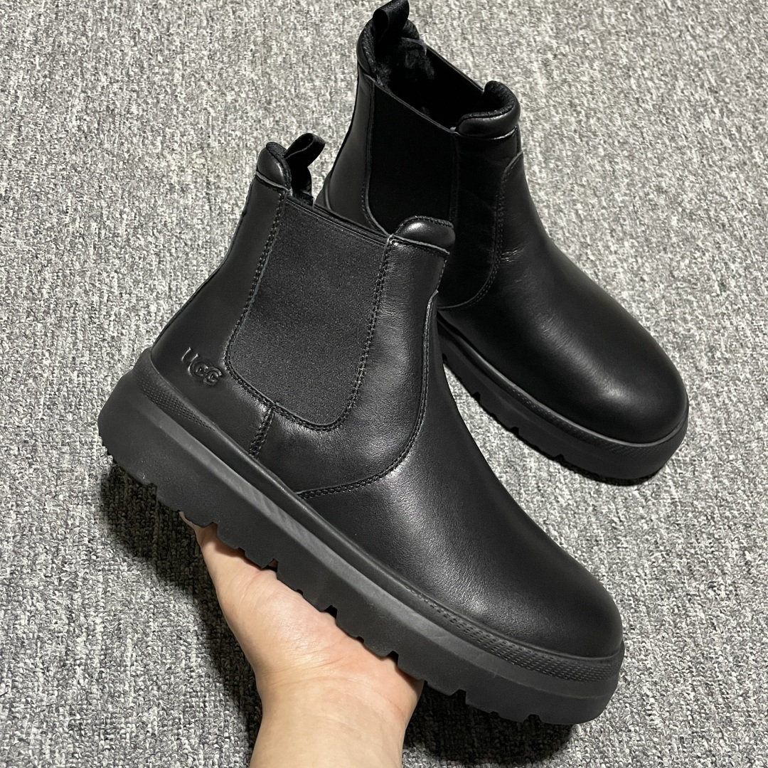 图片[6]-平台外贸专供 UGG Burleigh Chelsea 切尔西 男士高帮雪地靴 1151790 十年品牌制鞋代工厂生产线出品 注重每一处细节 隆丰A级真羊皮毛一体 完全遵循ZP工艺流程打造 尺码：39 40 41 42 43 44 45-选品中心