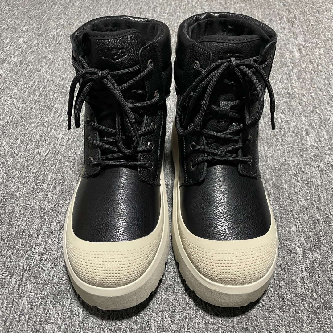 平台外贸专供 UGG Neumel Weather Hybrid 男士高帮雪地靴 1158208 十年品牌制鞋代工厂生产线出品 注重每一处细节 隆丰A级真羊皮毛一体 完全遵循ZP工艺流程打造 尺码：39 40 41 42 43 44 45-选品中心
