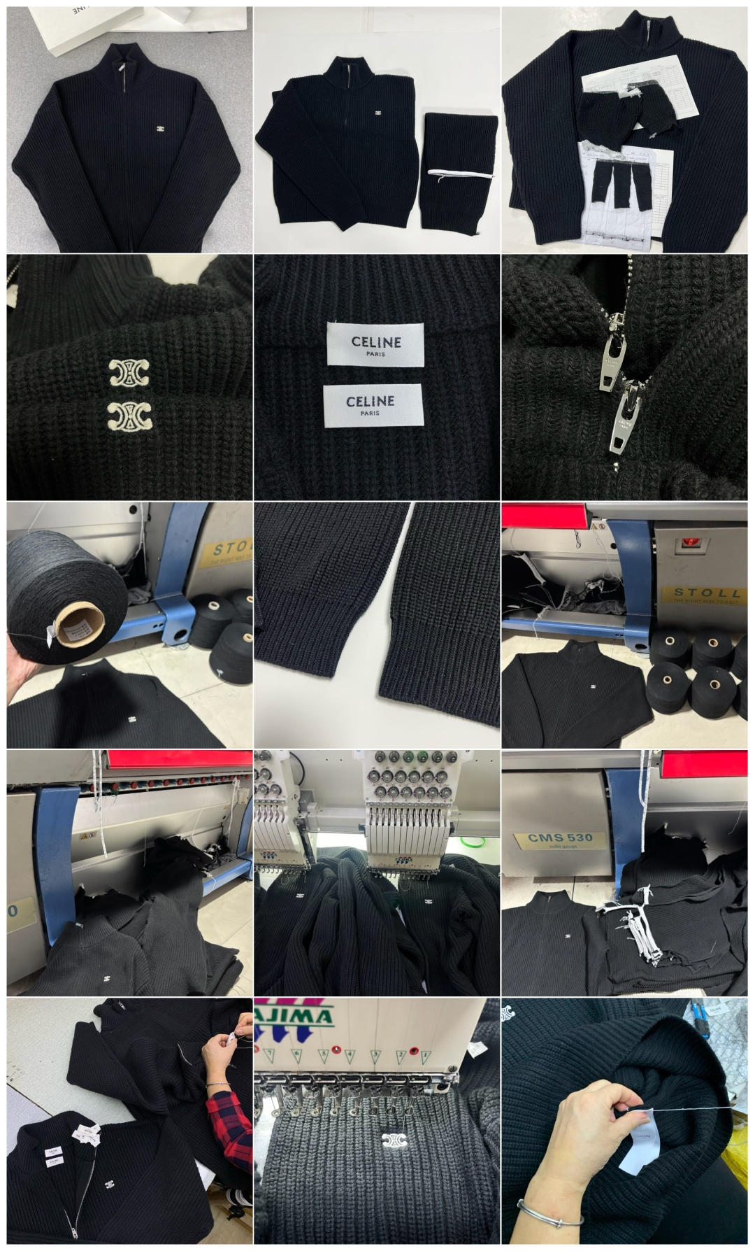 图片[7]-S# CELINE 赛琳 全拉链夹克毛衣外套 真正原版开发 高端零售专供 品质保证 100%放心出街 尺码：S M L XL-选品中心