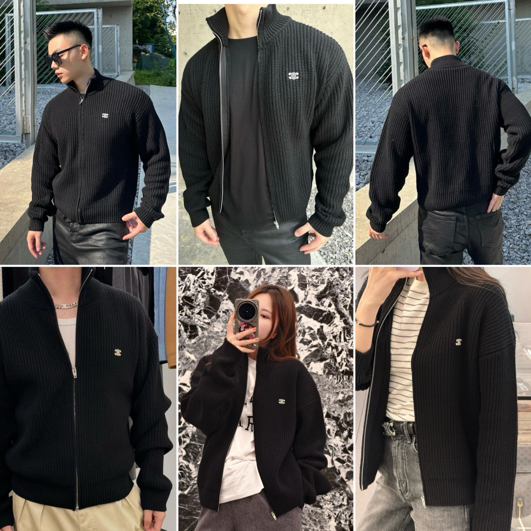 图片[9]-S# CELINE 赛琳 全拉链夹克毛衣外套 真正原版开发 高端零售专供 品质保证 100%放心出街 尺码：S M L XL-选品中心