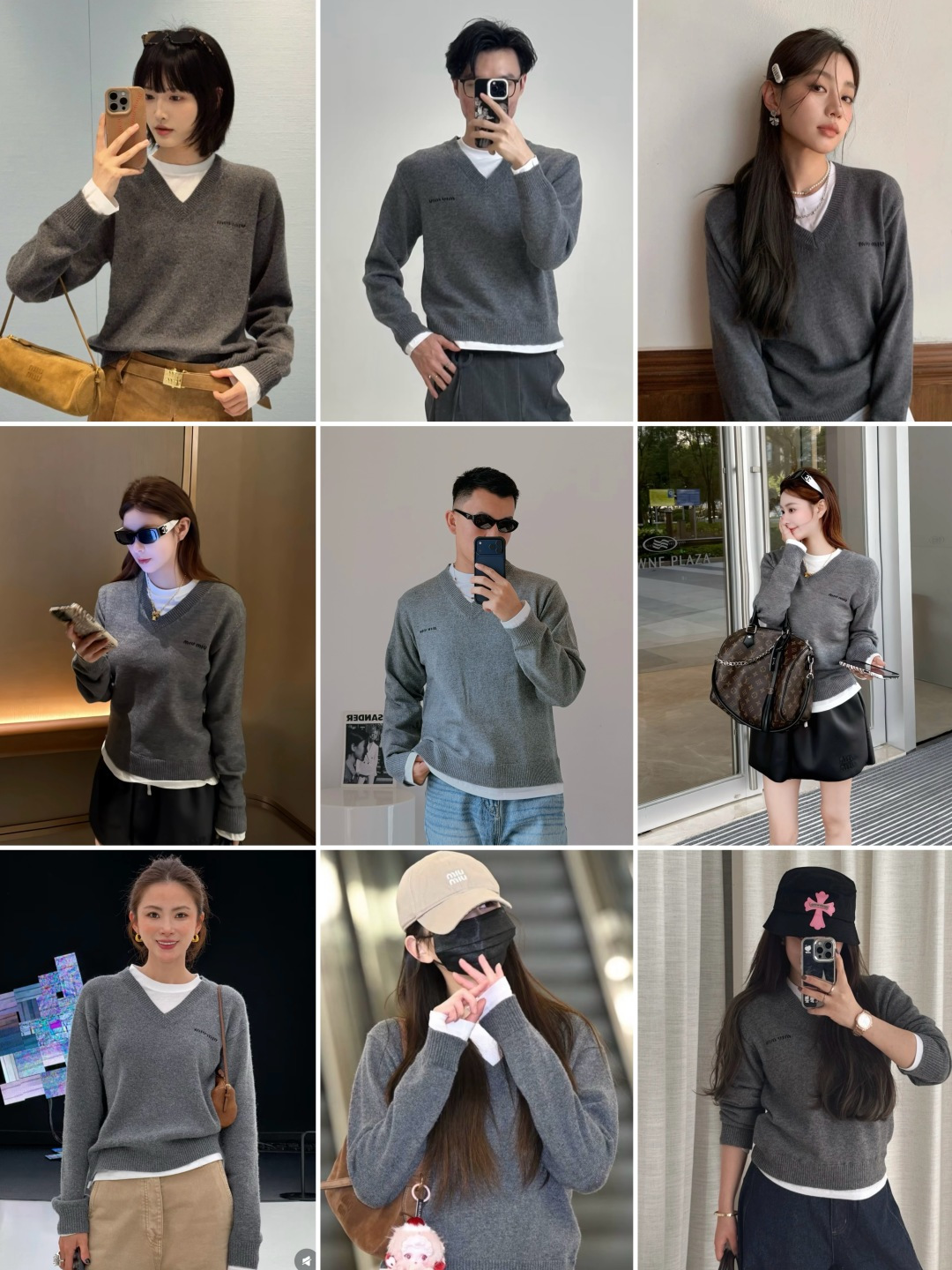 图片[7]-S# MiuMiu 缪缪 假两件拼接 羊绒毛衣 真正原版购回开发打版 高端零售专供 品质保证 100%放心出街 尺码：38 40 42 44-选品中心