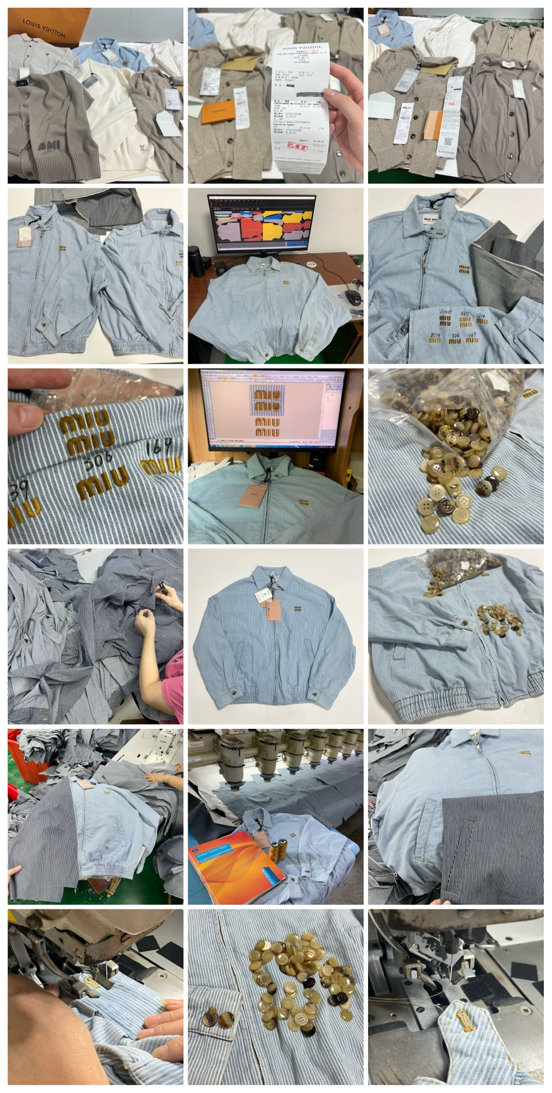 图片[9]-S# MiuMiu 缪缪 条纹牛仔外套 真正原版购回开发打版 高端零售专供 品质保证 100%放心出街 尺码：38 40 42 44-选品中心