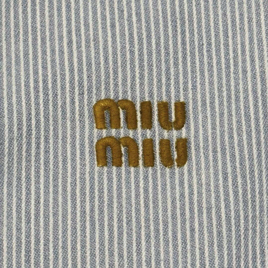 图片[4]-S# MiuMiu 缪缪 条纹牛仔外套 真正原版购回开发打版 高端零售专供 品质保证 100%放心出街 尺码：38 40 42 44-选品中心
