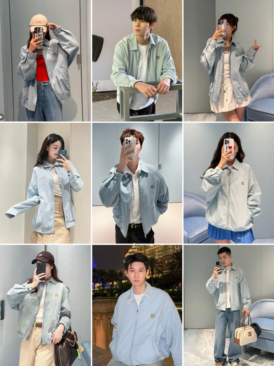 图片[7]-S# MiuMiu 缪缪 条纹牛仔外套 真正原版购回开发打版 高端零售专供 品质保证 100%放心出街 尺码：38 40 42 44-选品中心