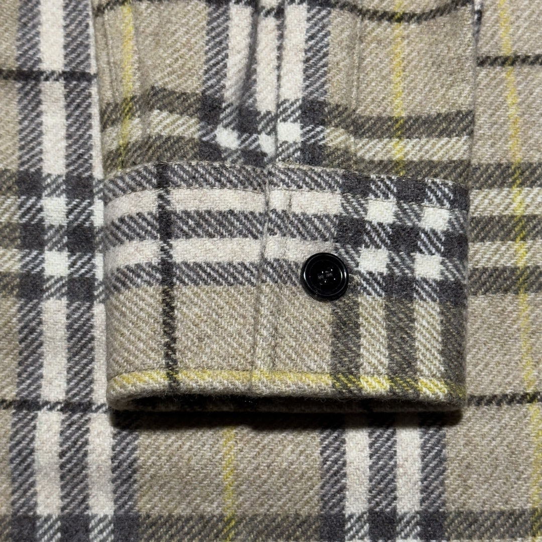 图片[4]-S# BBR 巴宝莉 纯羊毛 格纹衬衫外套 真正原版购回开发打版 高端零售专供 品质保证 100%放心出街 尺码：S M L XL-选品中心