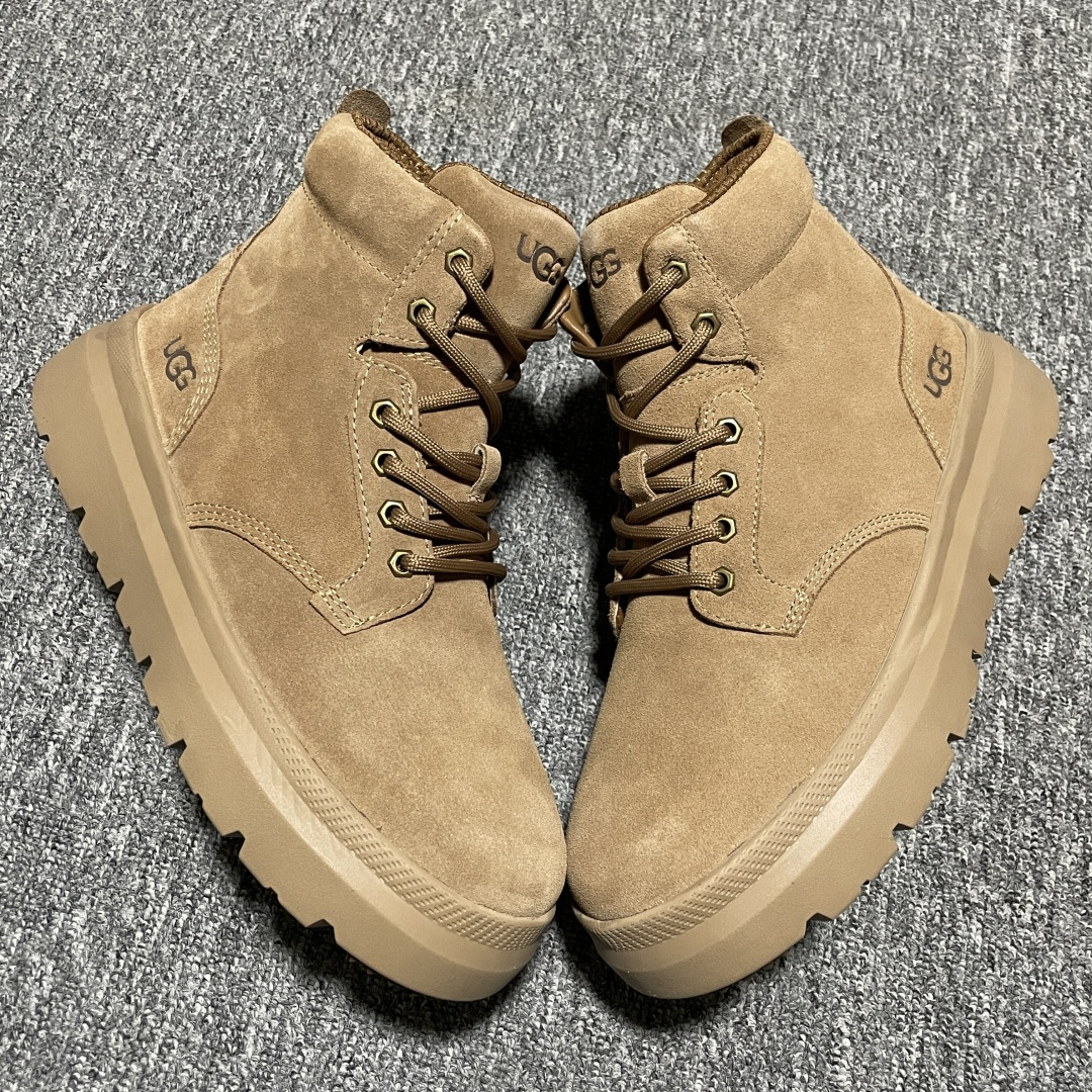 图片[2]-平台外贸专供 UGG Burleigh Boot 男士高帮雪地靴 1153750 十年品牌制鞋代工厂生产线出品 注重每一处细节 隆丰A级真羊皮毛一体 完全遵循ZP工艺流程打造 尺码：40 41 42 43 44 45-选品中心