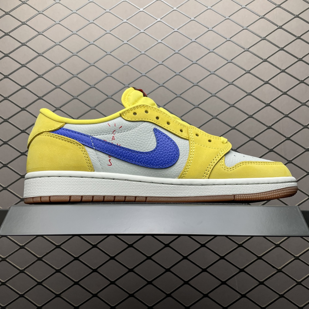 图片[3]-Travis Scott x Air Jordan 1 AJ1乔1低帮倒钩 DZ4137-700 大厂代工流水线打造 纯原级既视感 细节随意对比 尺码：40 40.5 41 42 42.5 43 44 44.5 45 46 47.5-选品中心