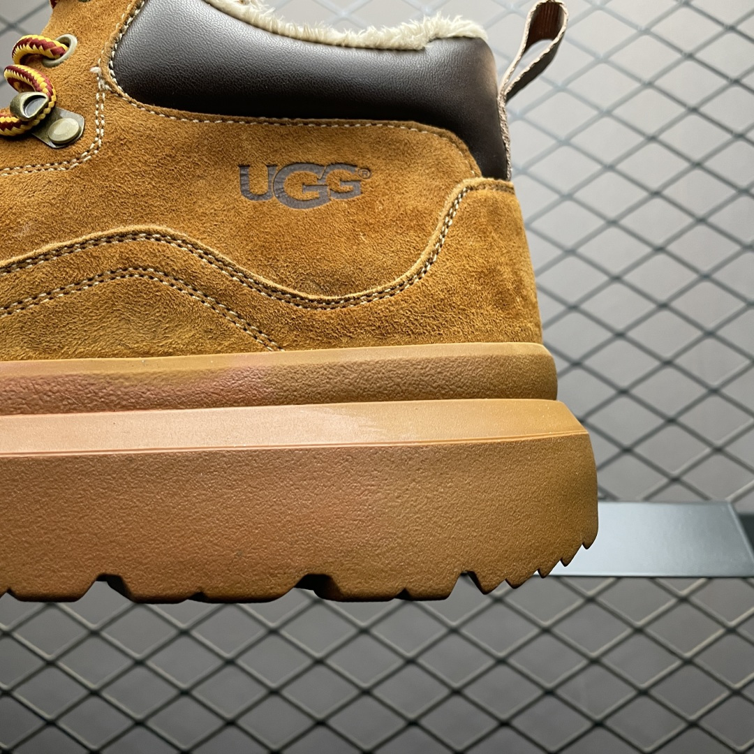 图片[4]-UGG 客制款 中帮男士休闲鞋雪地靴马丁靴系列 U6339M 广东大厂品质 秋冬新款 时尚潮流搭配 面料釆用意大利进口磨砂牛皮 全鞋真牛皮材料 大底到五金都是代工厂原材料制作 日常随意搭配 型男必备 尺码：39 40 41 42 43 44-选品中心