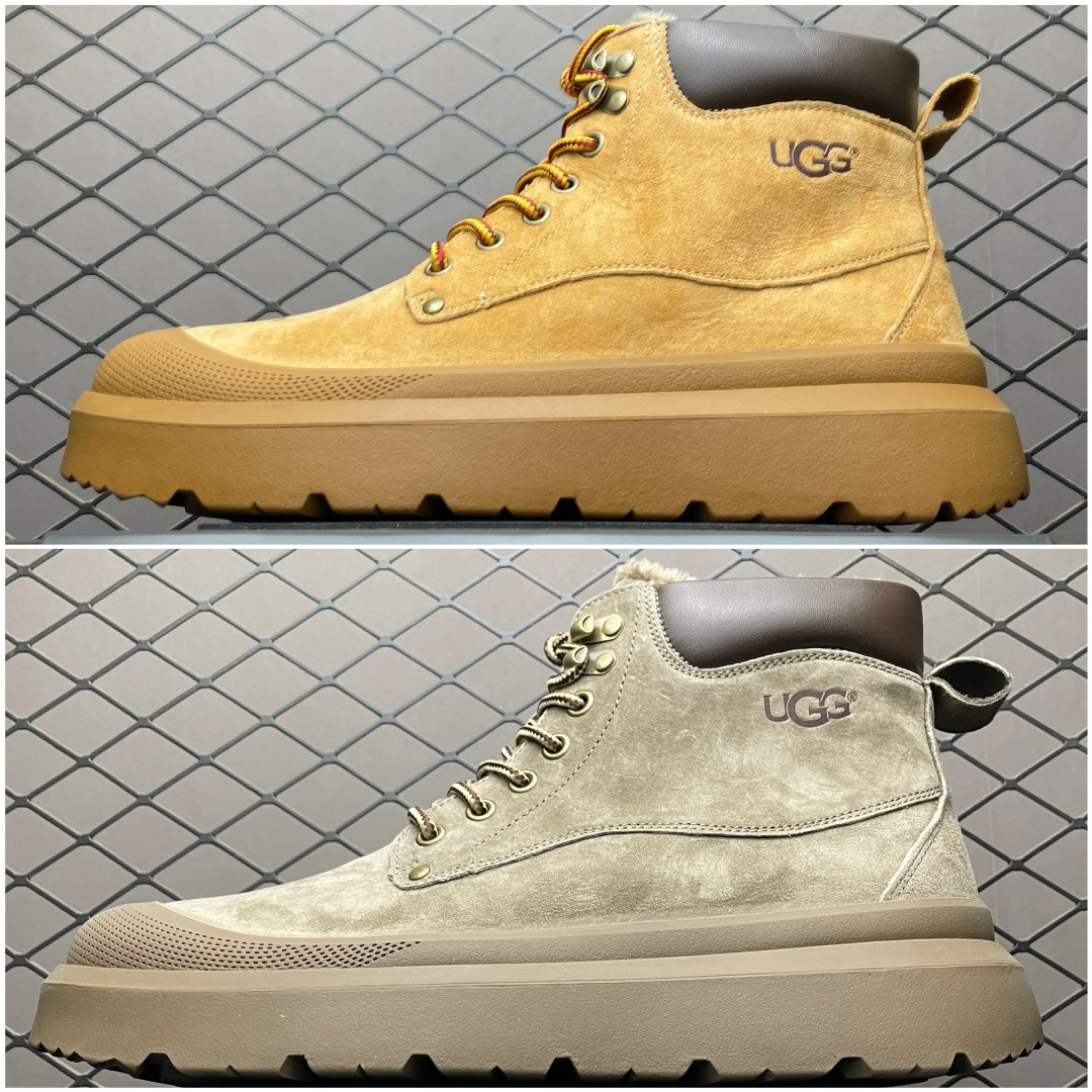 图片[8]-UGG 客制款 中帮男士休闲鞋雪地靴马丁靴系列 U6335M 广东大厂品质 秋冬新款 时尚潮流搭配 面料釆用意大利进口磨砂牛皮 全鞋真牛皮材料 大底到五金都是代工厂原材料制作 日常随意搭配 型男必备 尺码：38 39 40 41 42 43 44-选品中心