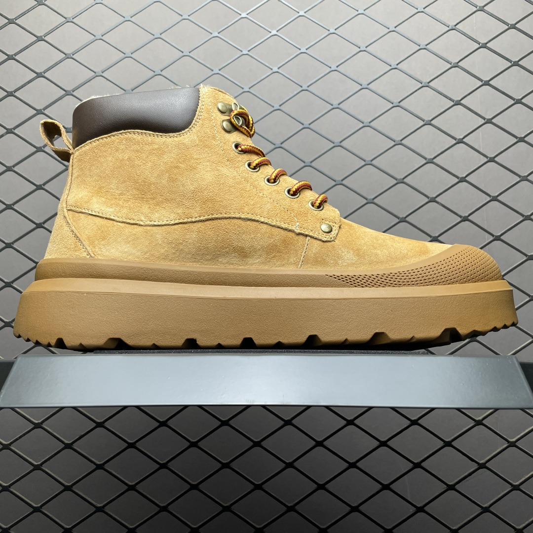 图片[3]-UGG 客制款 中帮男士休闲鞋雪地靴马丁靴系列 U6335M 广东大厂品质 秋冬新款 时尚潮流搭配 面料釆用意大利进口磨砂牛皮 全鞋真牛皮材料 大底到五金都是代工厂原材料制作 日常随意搭配 型男必备 尺码：38 39 40 41 42 43 44-选品中心