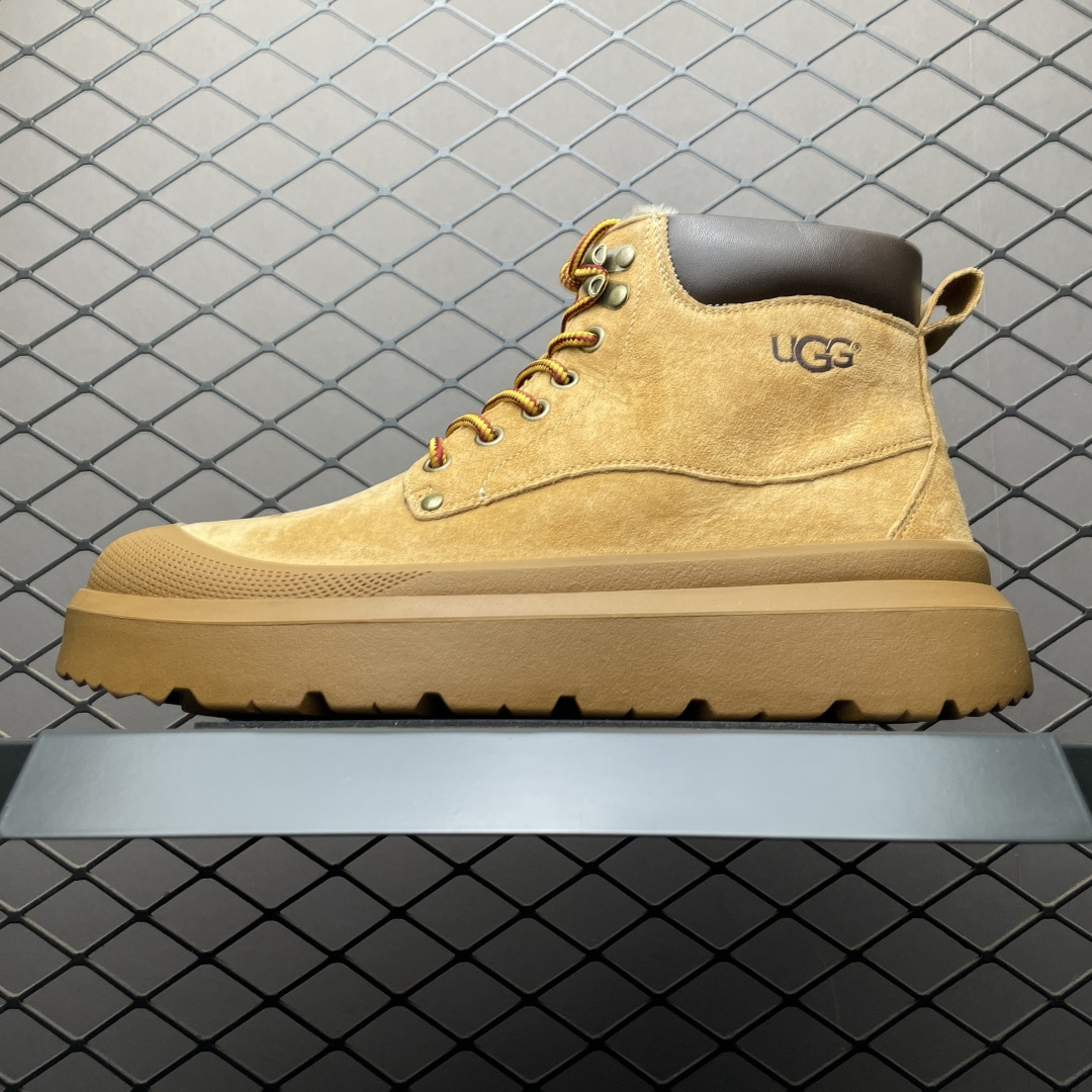 UGG 客制款 中帮男士休闲鞋雪地靴马丁靴系列 U6335M 广东大厂品质 秋冬新款 时尚潮流搭配 面料釆用意大利进口磨砂牛皮 全鞋真牛皮材料 大底到五金都是代工厂原材料制作 日常随意搭配 型男必备 尺码：38 39 40 41 42 43 44-选品中心