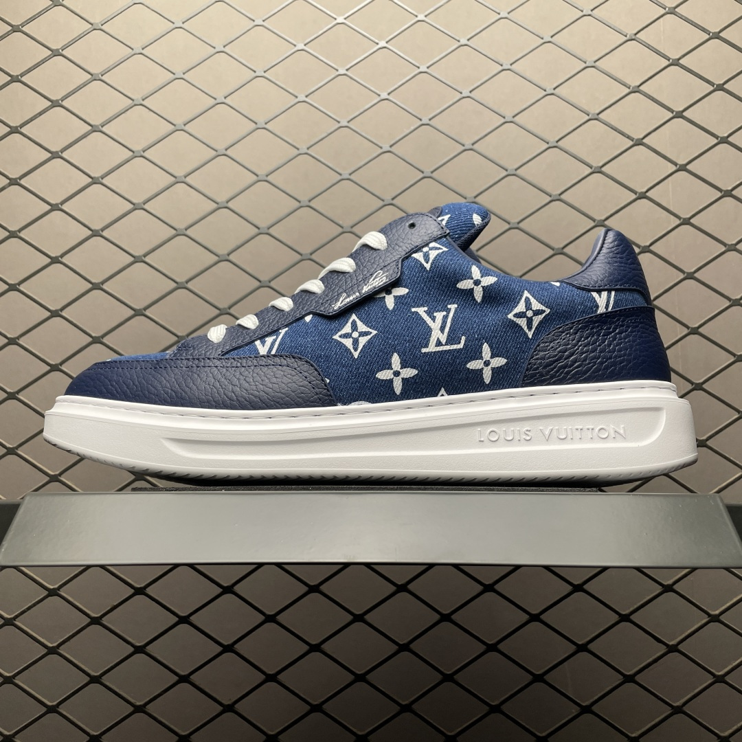 Louis Vuitton LV 路易威登 Beverly Hills 低帮休闲板鞋 海淘代购同渠道品质 高端零售 外贸充正专供 原版购入开发 ZP级全套包装 完美楦型 正确卡色 大底TPU 质感媲美原版 细节与原版一致 请注意区分市面通货材 尺码：38 39 40 41 42 43 44 45 46-选品中心