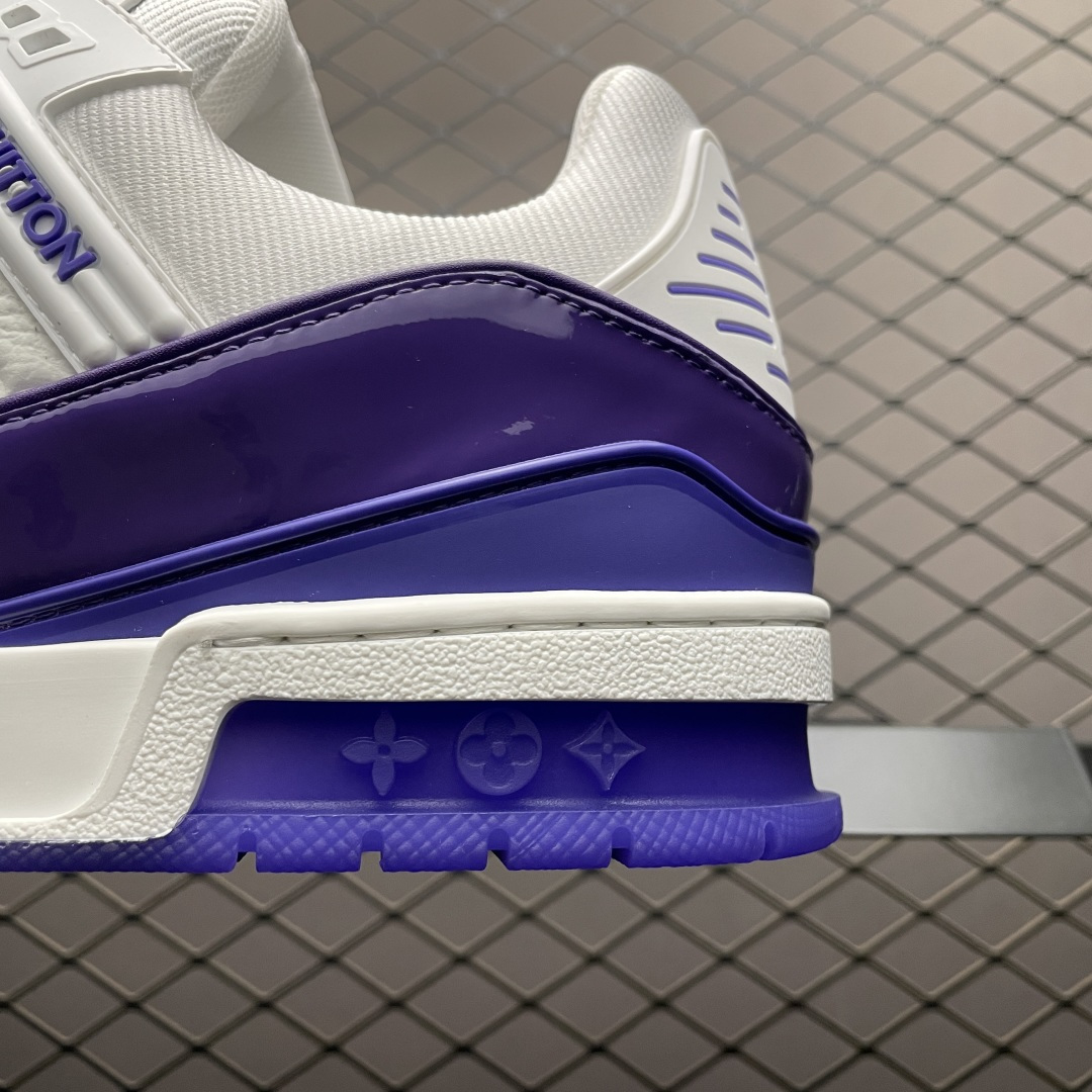 图片[4]-Louis Vuitton 路易威登 LV Trainer 低帮休闲板鞋 海淘代购同渠道品质 高端零售 外贸充正专供 原版购入开发 ZP级全套包装 完美楦型 正确卡色 大底TPU 质感媲美原版 细节与原版一致 请注意区分市面通货材 尺码：38 39 40 41 42 43 44 45 46-选品中心